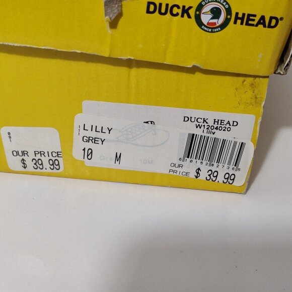 Duck Head Lilly Grey Flip Flops Sandals Flats Size 10 M Jewel Studded Toe Strap - Picture 8 of 8